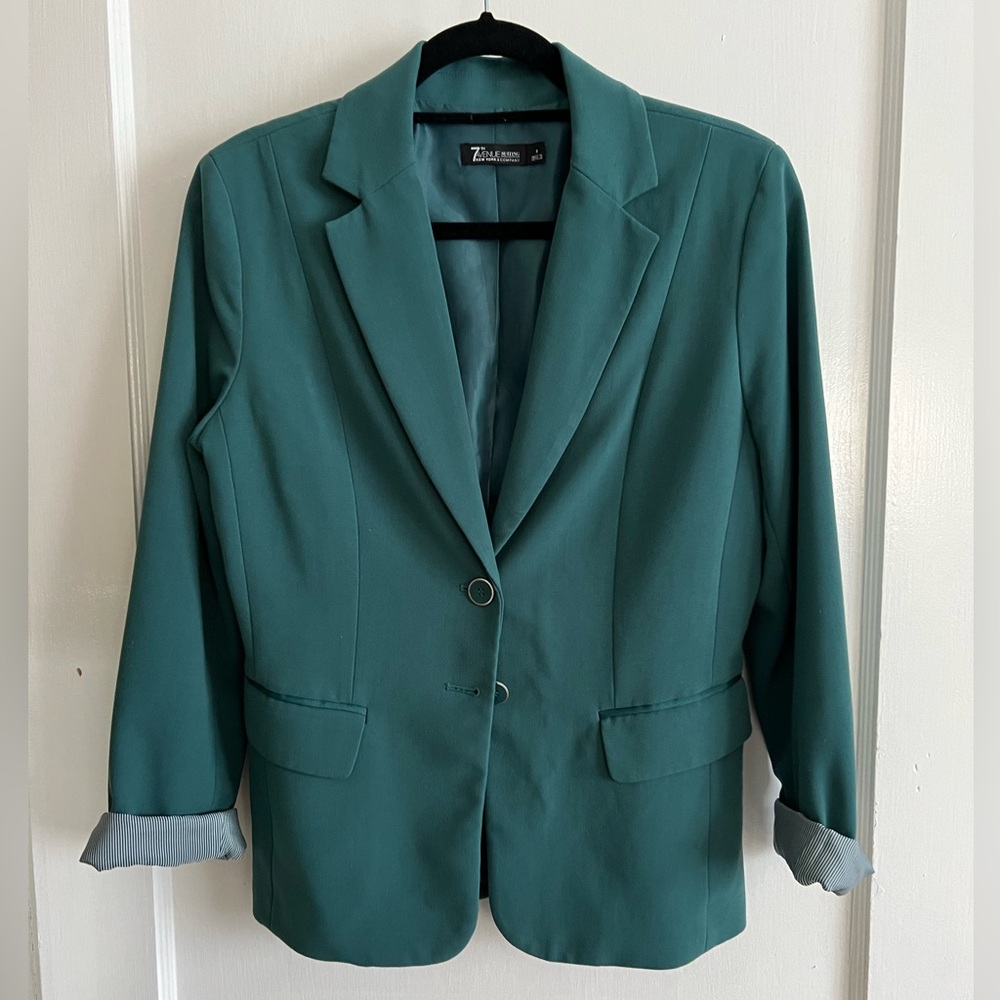 New York & co 7th avenue green blazer
